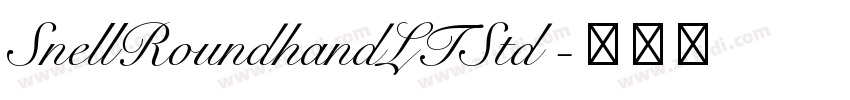 SnellRoundhandLTStd 字体转换
